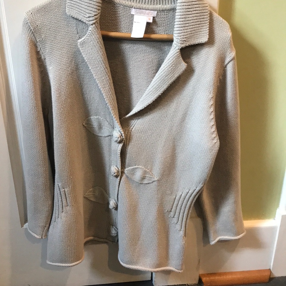 button up sweater